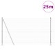Hegesztett drótháló kerítés 13 peremelt oszloppal 1.2x25 m galvanizált acélból Hegesztett drótháló kerítés 13 peremelt oszloppal 1.2x25 m galvanizált acélból