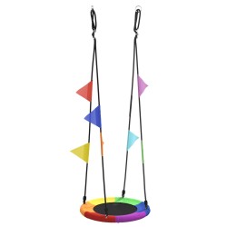 Zsúfolt hinta zászlókkal több színben ø 60 cm 100 kg oxford szövet