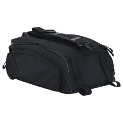 Biciklis táska csomagtartóra 12 l fekete 38x21x16 cm