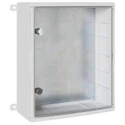Vezérlőszekrény ip65 vízálló szürke 50x22x60 cm abs műanyag