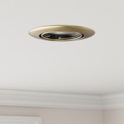 Lámpák 24 db sárgaréz 9 cm sárgaréz beépített lámpák kerek