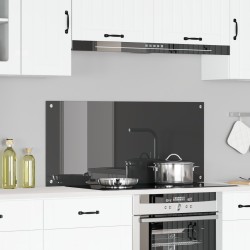 Konyhai hátsó fal sötétszürke 110x50x0,6 cm edzett üveg