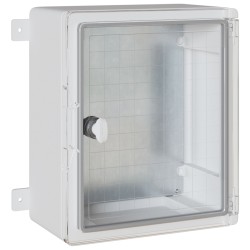 Vezérlőszekrény ip65 vízálló szürke 30x16,5x35 cm abs műanyag