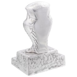 Könyvtámaszok 2 db ezüst 12x9x19 cm alumínium bagoly