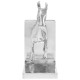 Könyvtámaszok 2 db ezüst 11x14x25 cm alumínium ló Könyvtámaszok 2 db ezüst 11x14x25 cm alumínium ló