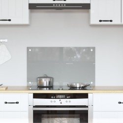 Konyhai hátfal világosszürke 70x40x0,6 cm edzett üvegből