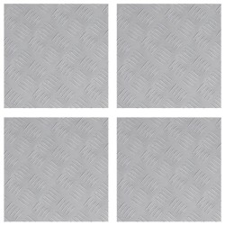 Alumínium kockás lemezek 4 db csúszásmentes 40x40 cm