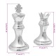 Sakk szobrok 2 db ezüst alumínium
