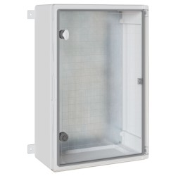 Vezérlőszekrény ip65 vízálló szürke 40x20x60 cm abs műanyag
