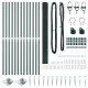 Pvc kerítés poszt készlet 2 db zöld pvc 25 x 1,5 m tartós Pvc kerítés poszt készlet 2 db zöld pvc 25 x 1,5 m tartós