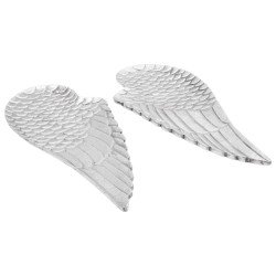 Gyümölcskosarak 2 db ezüst 40x18x4 cm alumínium