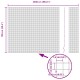 Csirkeháló kerítés szett 2 db szürke porszórt acél 25 x 1 m