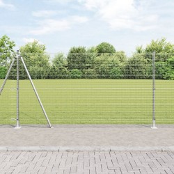 Hegesztett drótháló kerítés 13 peremelt oszloppal 1.2x25 m galvanizált acélból