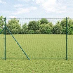 Hatszögletű kerítés zöld 1.5x10 m acél