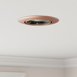 Beépített spotlámpák 24 db kerek gu10 réz ø90 mm acél