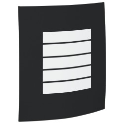 Külső fali lámpa 2 db fekete rozsdamentes acél ip44