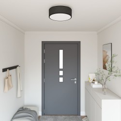 Mennyezeti lámpák, fekete, ø 38 cm, szövet, e27