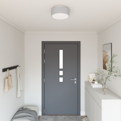 Mennyezeti lámpák felfogató szürke ø 30 cm szövet e27