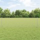 Kerítésoszlopok 11 db u-csatorna 60 cm horganyzott acél, hatszögletű kerítés 0.6x50 m horganyzott acél