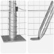 Hegesztett drótháló kerítés 13 peremelt oszloppal 1.2x25 m galvanizált acélból Hegesztett drótháló kerítés 13 peremelt oszloppal 1.2x25 m galvanizált acélból