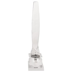 Szobor ezüst 26x26x110 cm alumínium fél hajópropeller