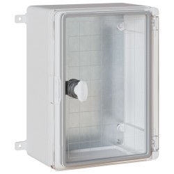 Vezérlőszekrény ip65 vízálló szürke 21x13x28 cm abs műanyag