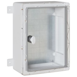 Vezérlőszekrény ip65 vízálló szürke 25x13x33 cm abs műanyag
