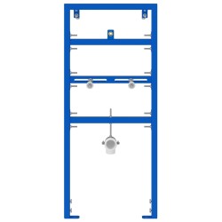 Fürdőszobai kiegészítő tartók kék acél 50 x 17,5 x 139 cm