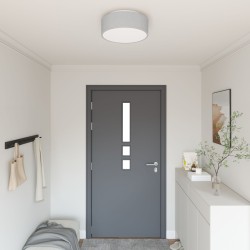 Mennyezeti lámpák flush mount szürke ø 38 cm szövet e27