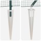 Pvc kerítés poszt készlet 2 db zöld pvc 25 x 1,5 m tartós Pvc kerítés poszt készlet 2 db zöld pvc 25 x 1,5 m tartós