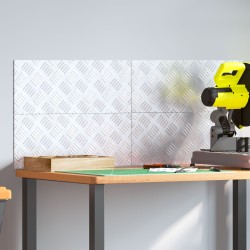 Alumínium kockás lemezek 4 db csúszásmentes 50x20 cm