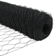 Hatszögletű kerítés szürke 1.2x10 m acél, kerítés oszlopok cölöppel 7 db ø32 mm 140 cm galvanizált acél