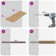 Lebegő polc konzolok 12 pcs barna ø12 x 190 mm acél