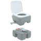 Kemping wc hordozható szürke 10l frissvíz 20l hulladéktartály