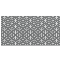 Kültéri takaró arakil szürke és fehér poliészter 250 x 500 cm