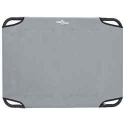 Összecsukható világosszürke kutyapárna m oxford szövetből és acélból