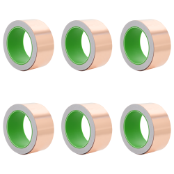 Réz szalag 6 pcs réz 2000 x 5 cm réz, akril irányító ragasztó