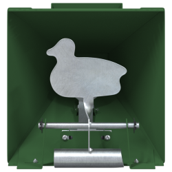 Lövedékfogó zöld 14 x 14 x 19 cm acél