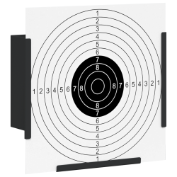 Lövedékfogó fekete 17 x 17 cm acél