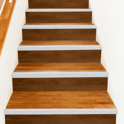 Lépcsőélvédők 10 pcs ezüst 67 cm alumínium