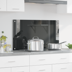 Konyhai bútorlap sötétszürke 90x50x0,6 cm edzett üveg