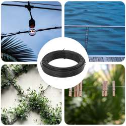 Kerítéskötöző drót antracitszürke 25 m pvc-bevonatos acél