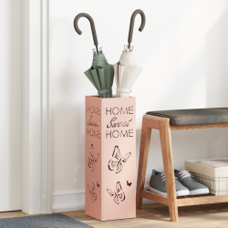 Esernyőtartó rózsaszín fém közepes dekoratív betétek