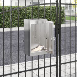 Postaláda fekete 30 x 23 x 55 cm rozsdamentes acél