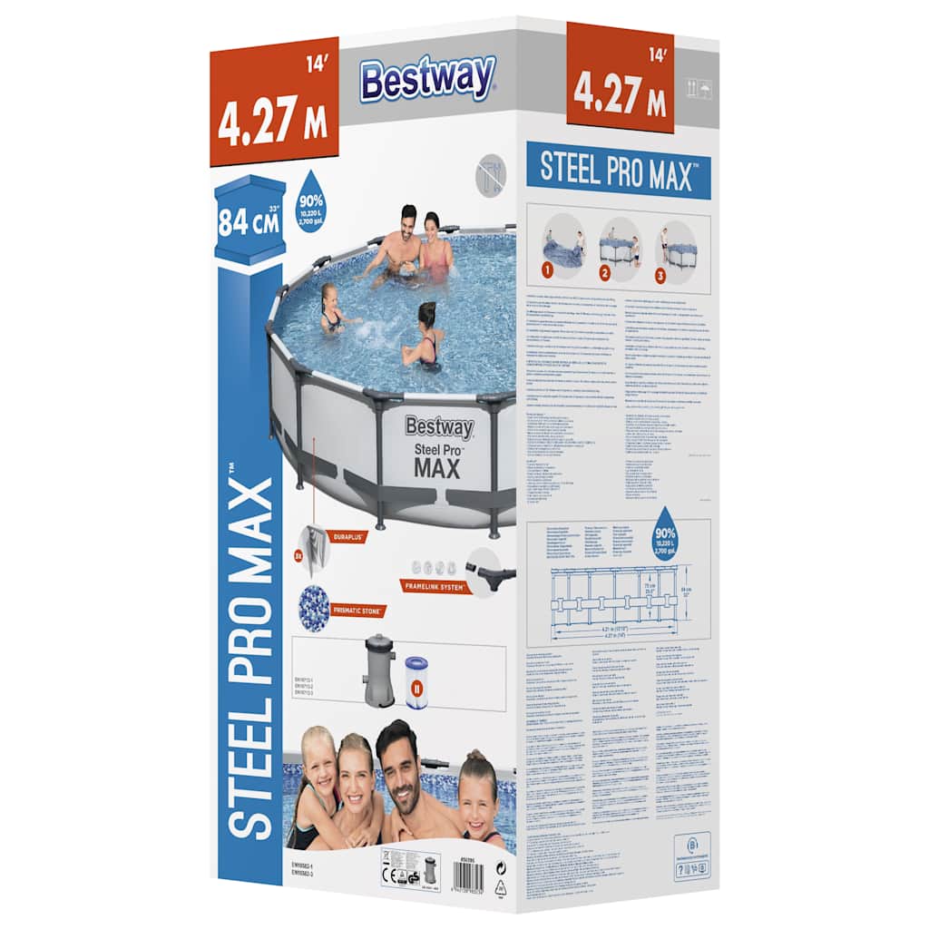 Bestway steel pro max medenceszett 427 x 84 cm