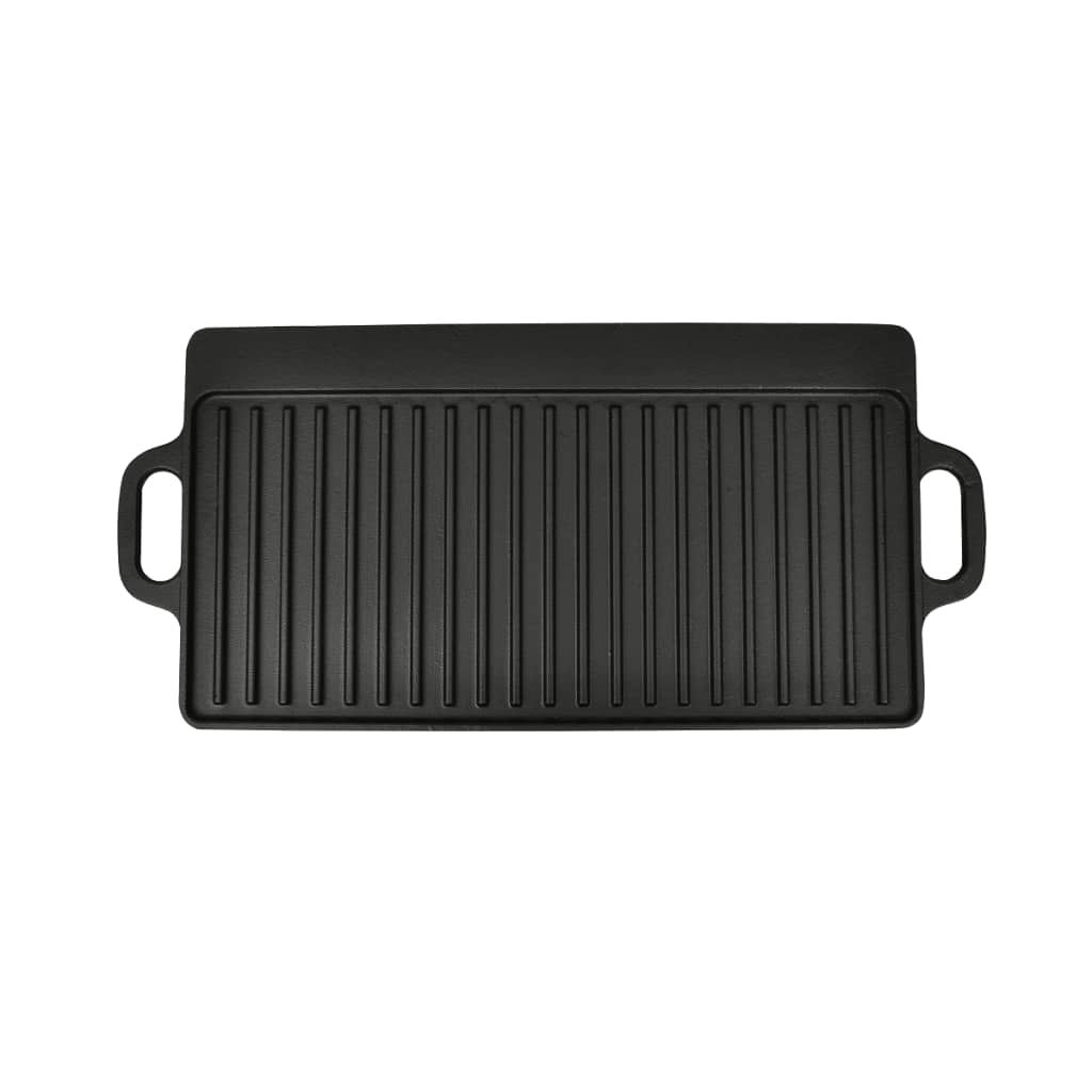 2 db megfordítható öntöttvas grilltálca 38 x 23 cm 2 db megfordítható öntöttvas grilltálca 38 x 23 cm