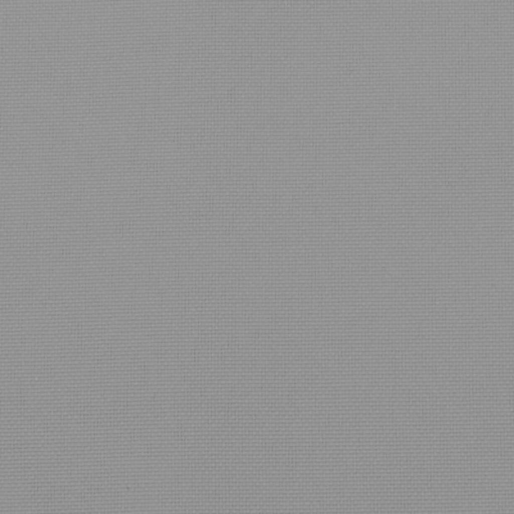 Szürke oxford szövet kerti padpárna 120x50x4 cm