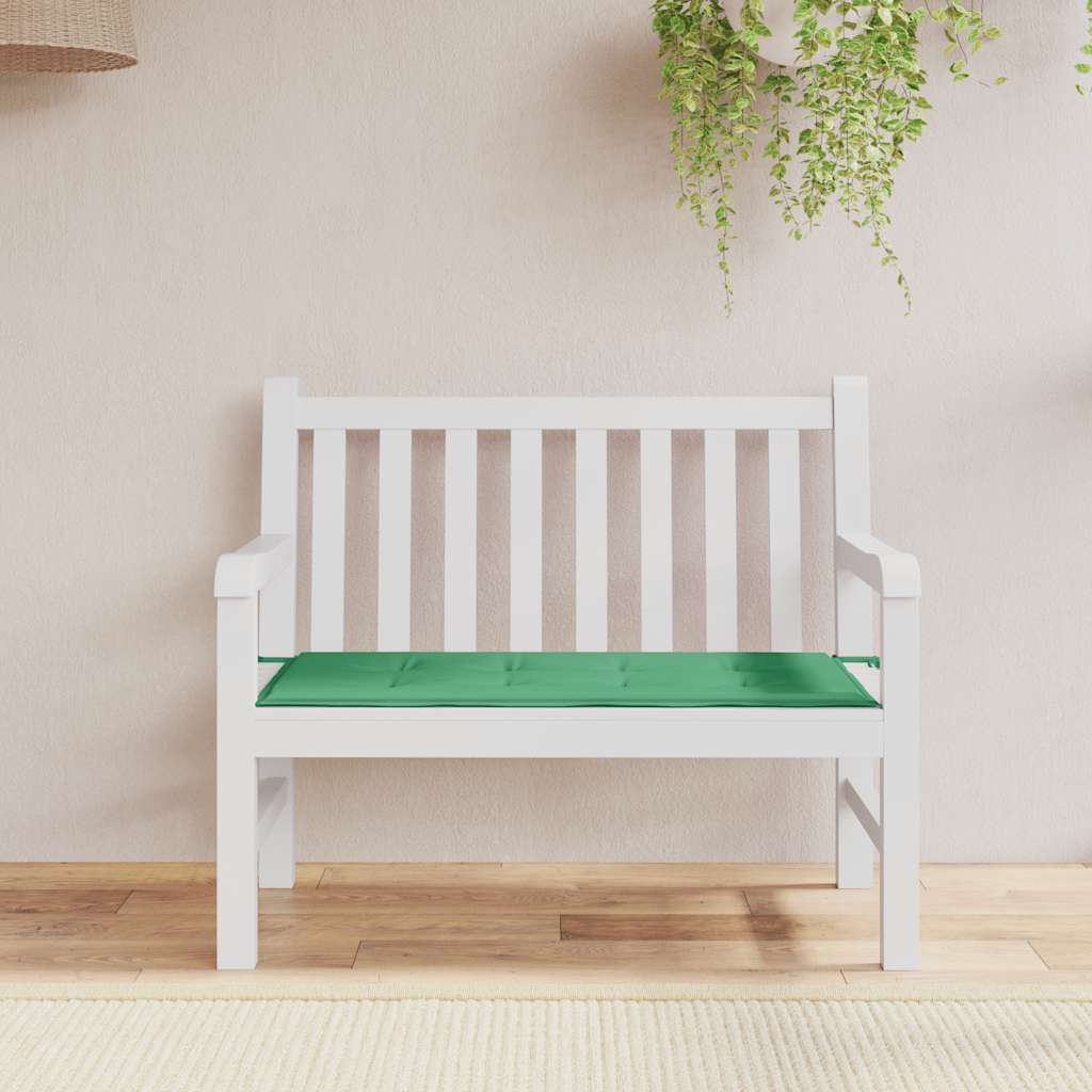 Zöld oxford szövet kerti padpárna 120x50x4 cm