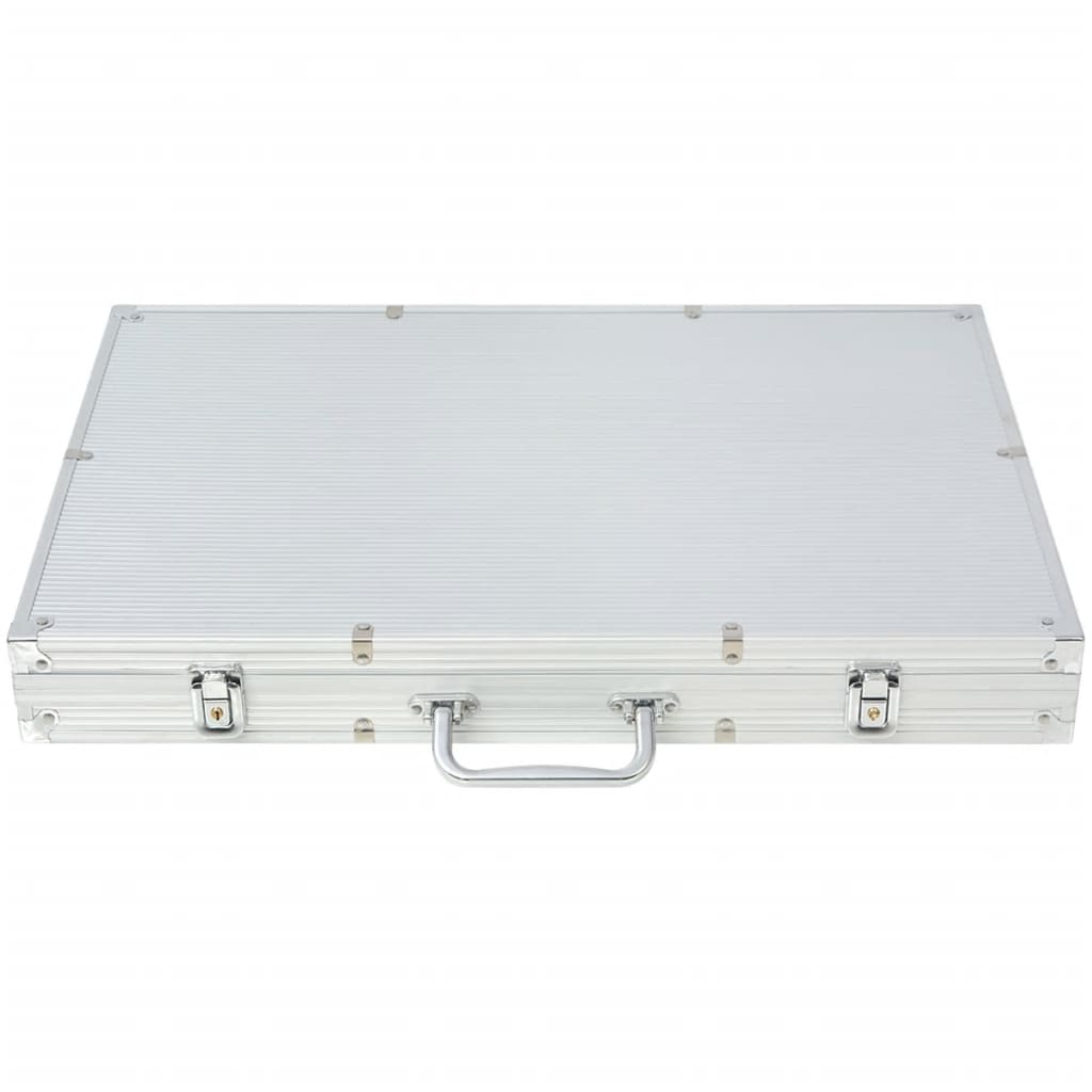 Pókerkészlet 1000 lézeres alumíniumzsetonnal