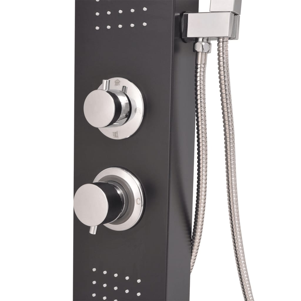 Alumínium zuhanypanel matt fekete